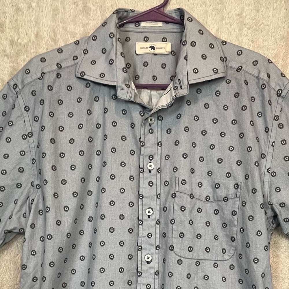 Onward Reserve Men's Linen Button Up Casual Shirt Sz L Classic Fit Camp - Picture 2 of 16